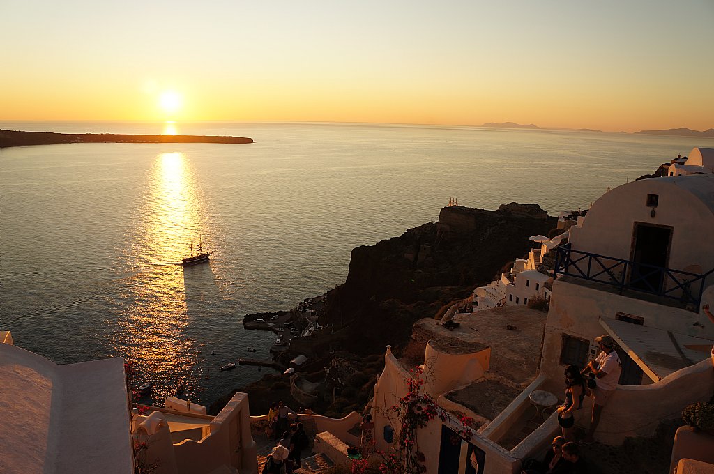 爱琴海最美日落